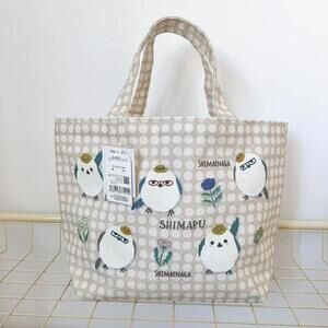 Kusuguru Japan Shimapu Java Sparrow Canvas Medium Tote NWT